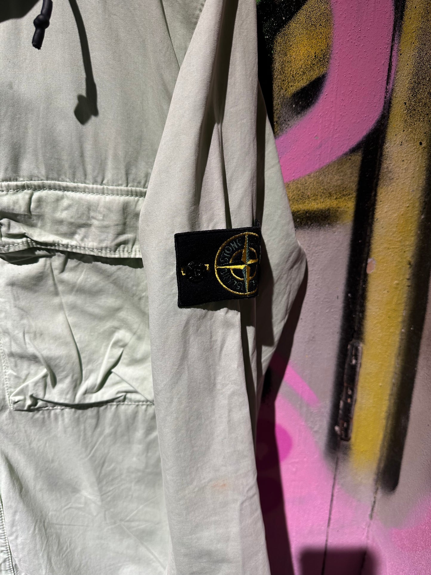 STONE ISLAND GREEN COTTON JACKET