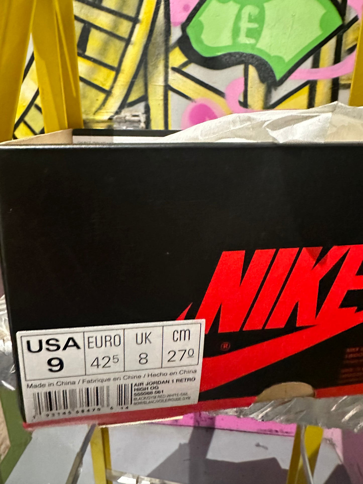 Jordan 1 High White/Black/Red