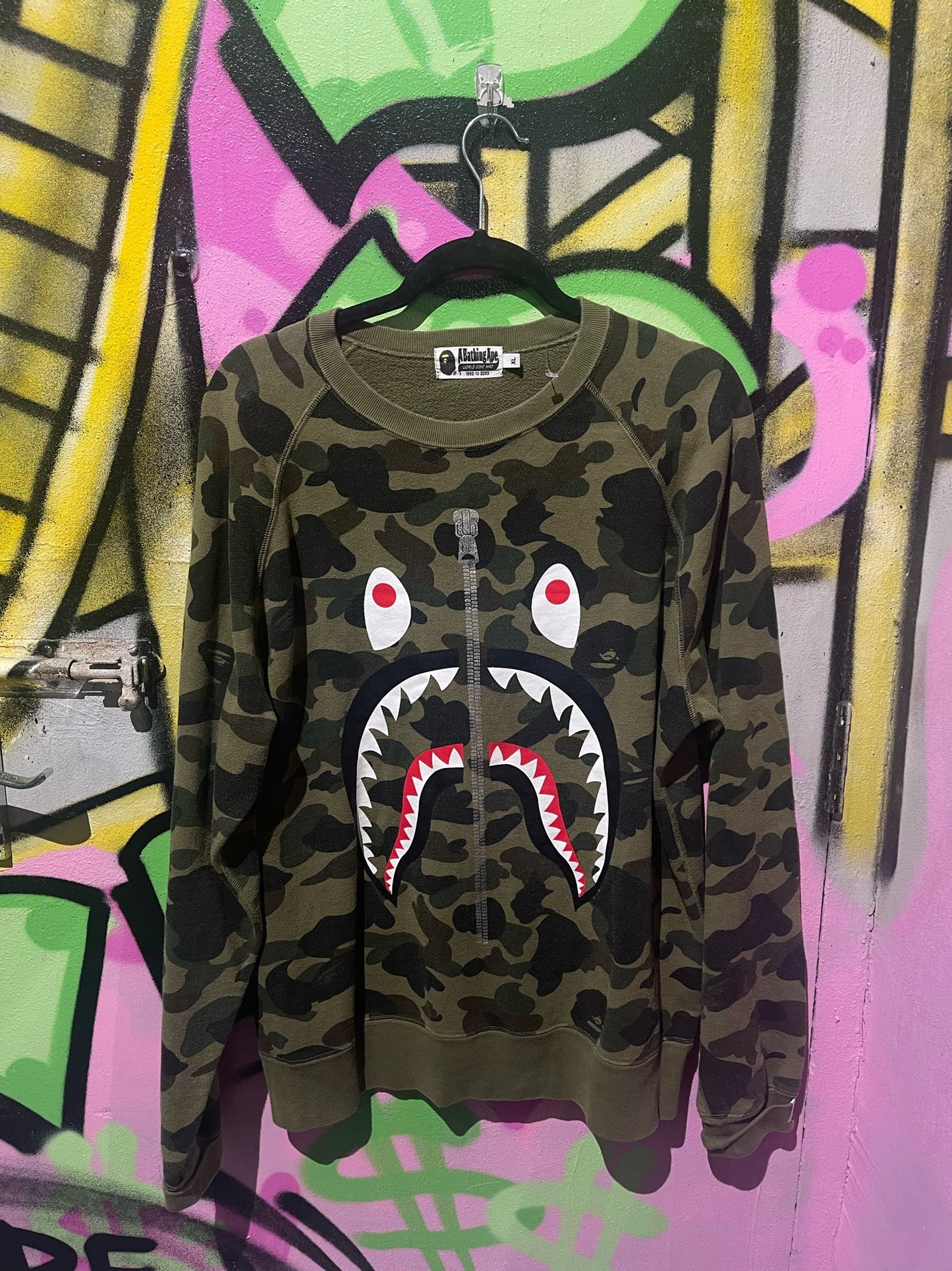 A BATHING APE CAMO SWEATER