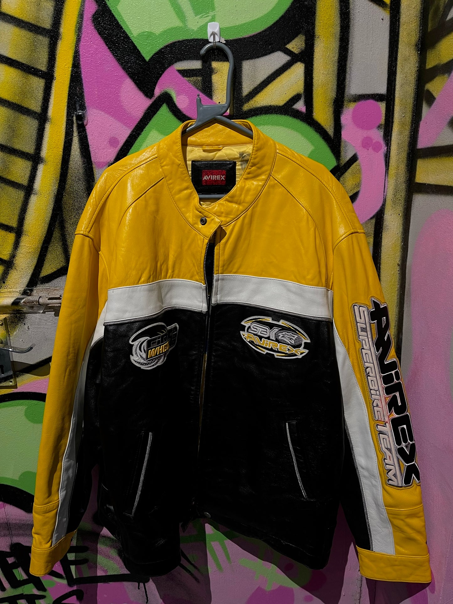 AVIREX RACING SUPERBIKE TEAM USA JACKET YELLOW BLACK