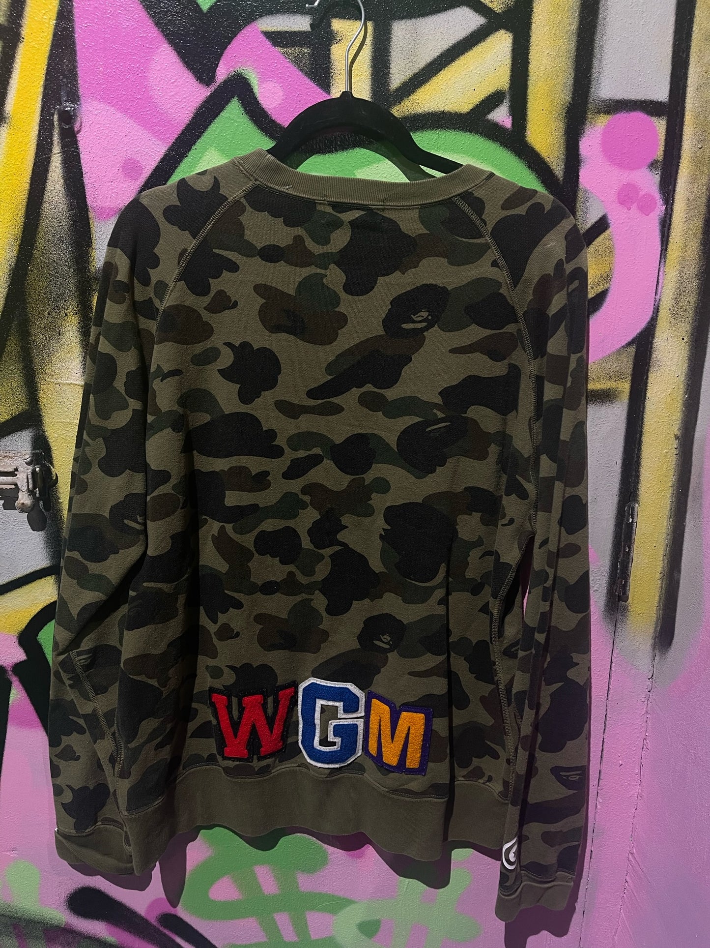 A BATHING APE CAMO SWEATER
