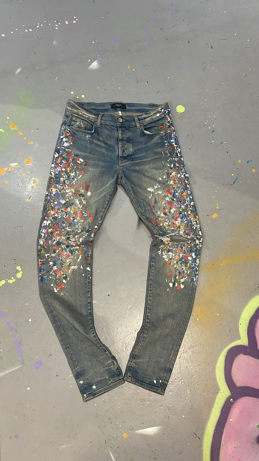 Amiri Paint Splatter Jeans