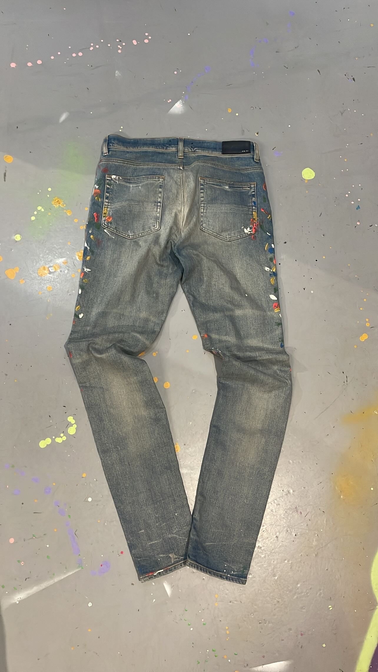 Amiri Paint Splatter Jeans