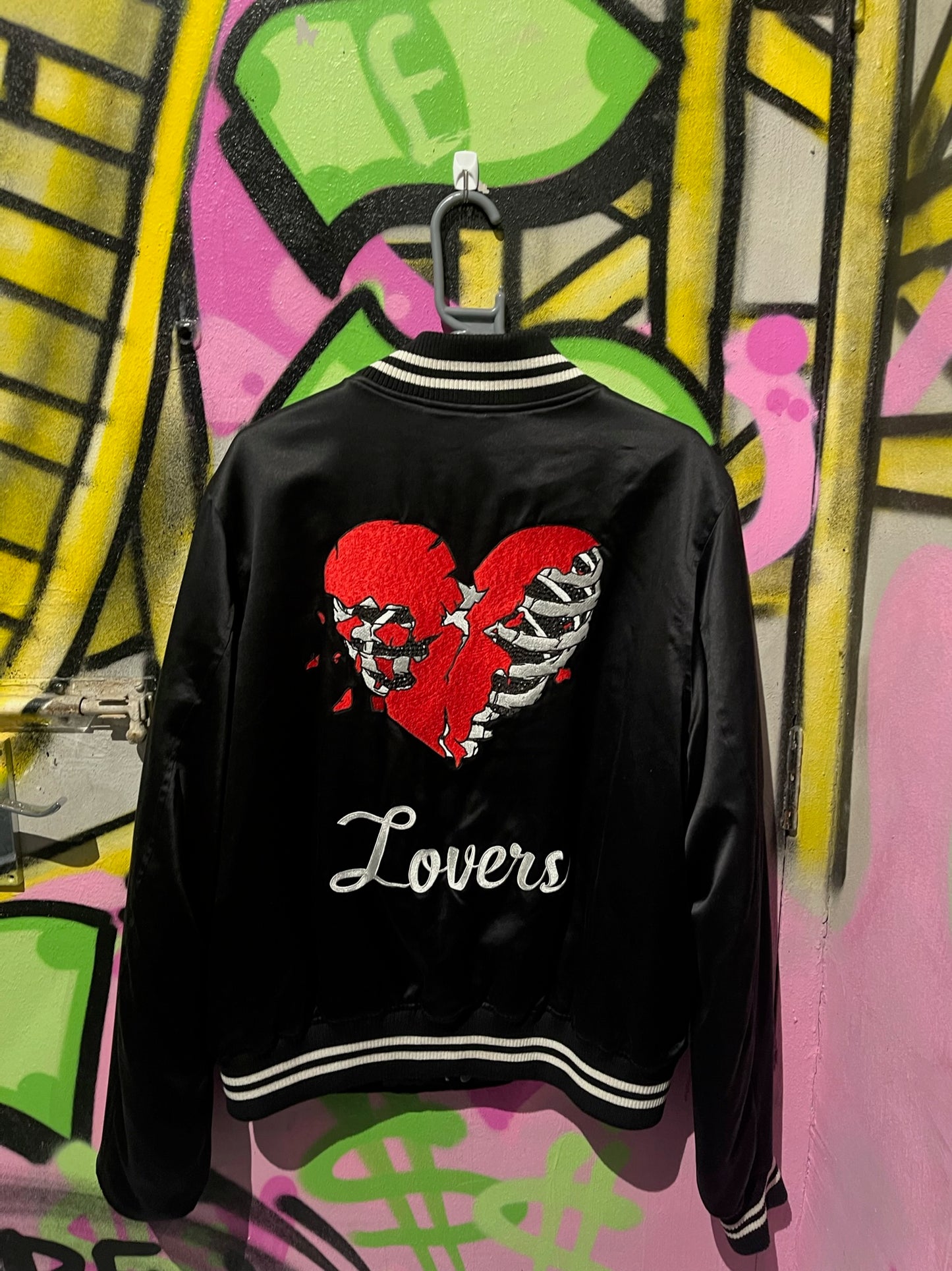 AMIRI LOVERS BASEBALL JACKET
