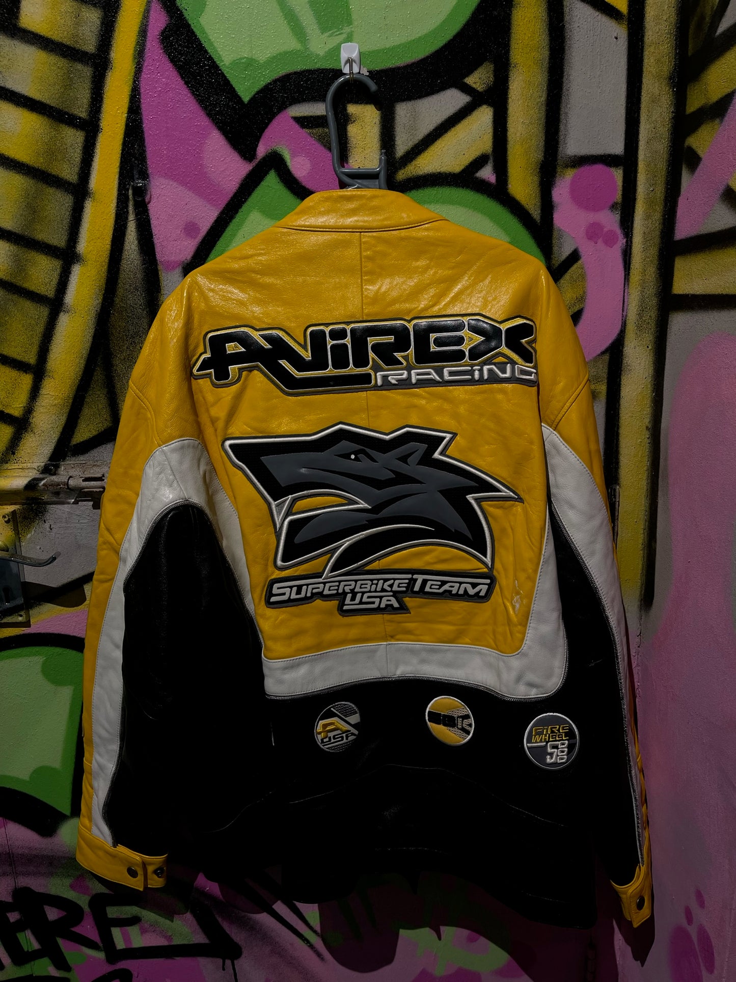 AVIREX RACING SUPERBIKE TEAM USA JACKET YELLOW BLACK