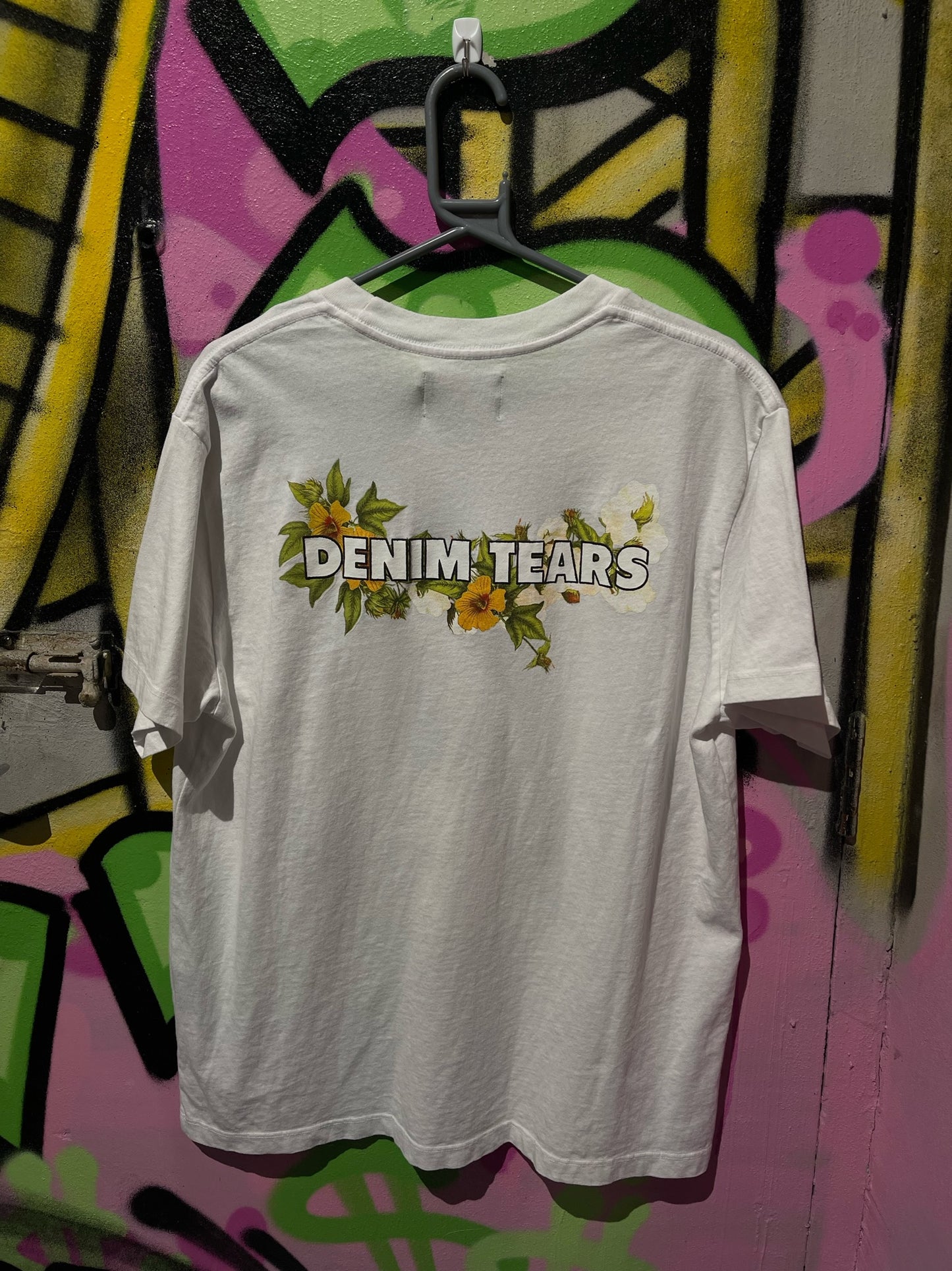 DENIM TEARS SAINT MARY T SHIRT WHITE