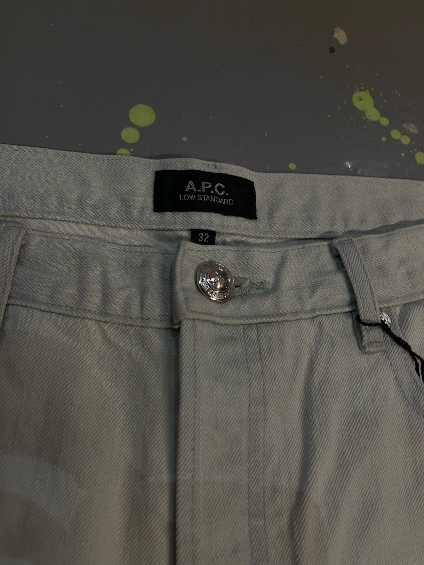 A.P.C WHITE DENIM JEANS