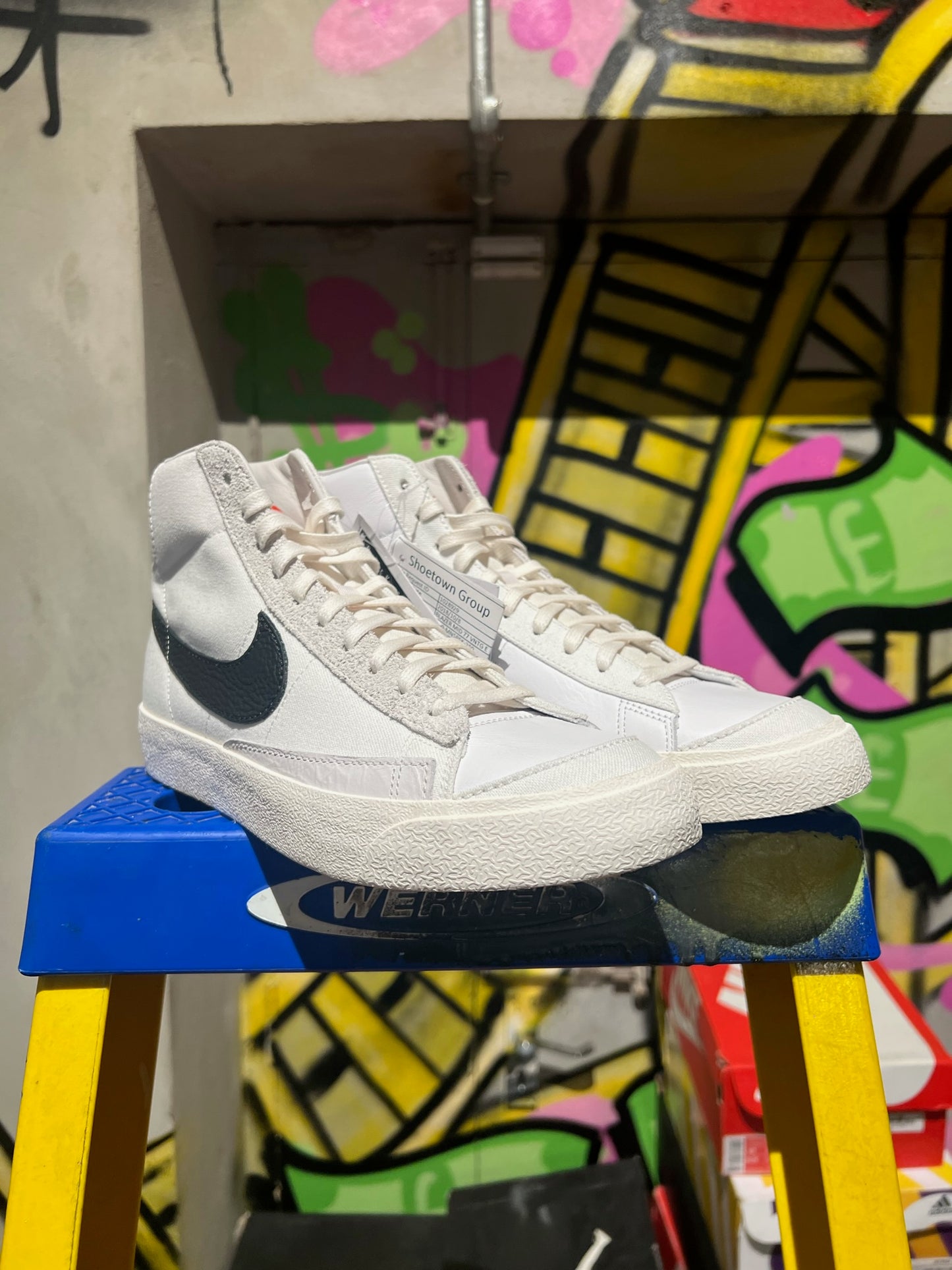 NIKE BLAZERS MID 77' 'WHITE/BLACK SAIL'