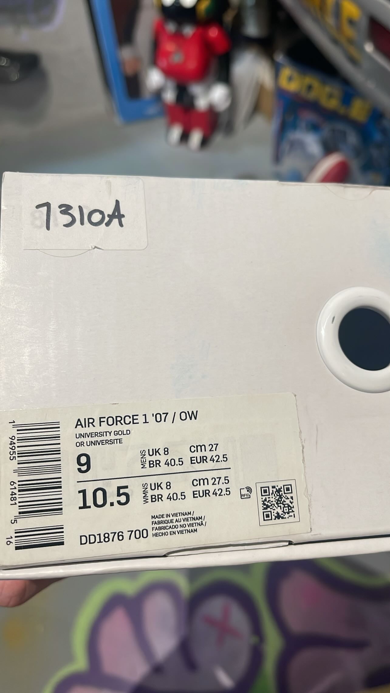 Nike x Off White AF1 Canary Low