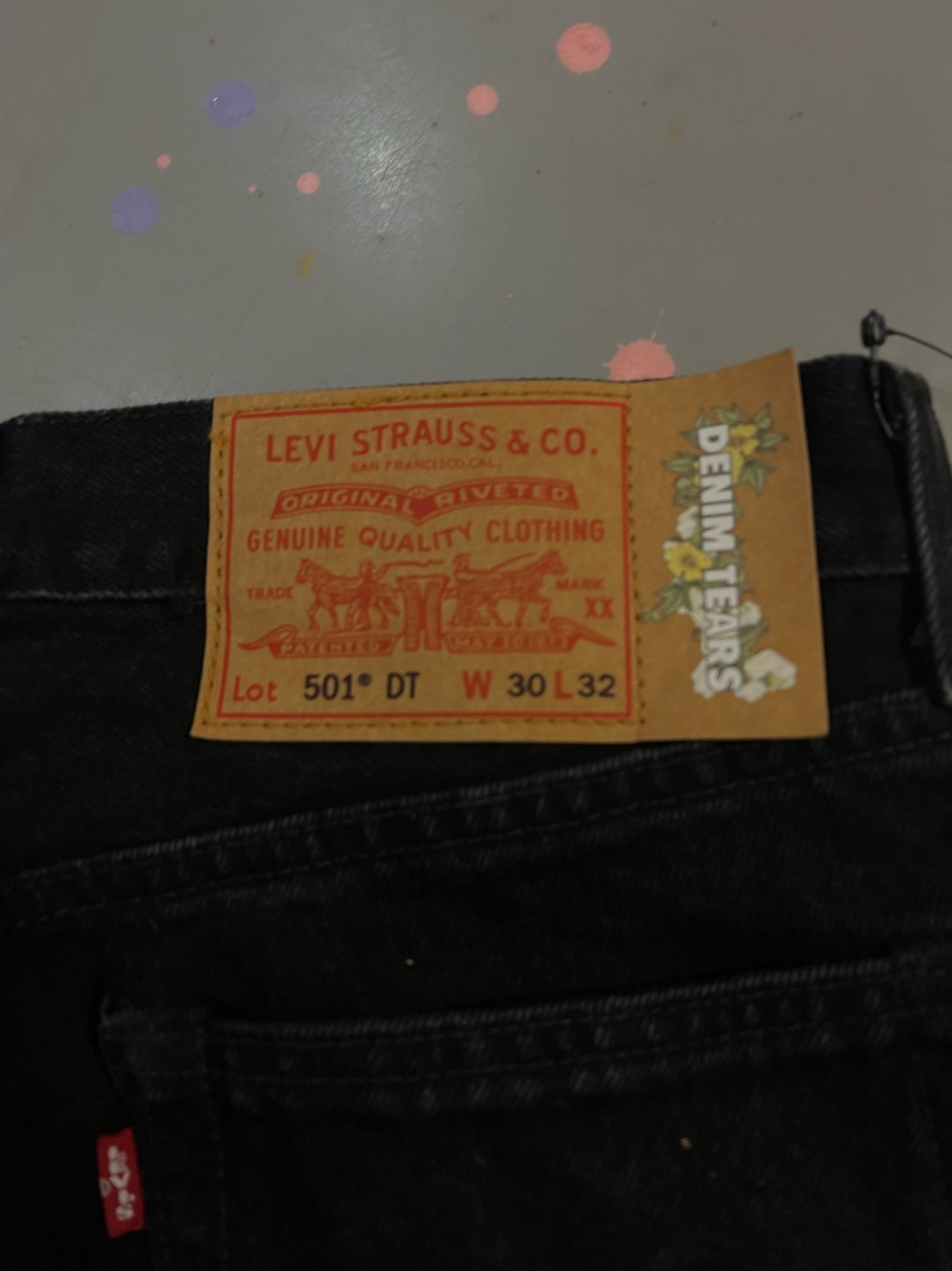 DENIM TEARS JEANS BLACK