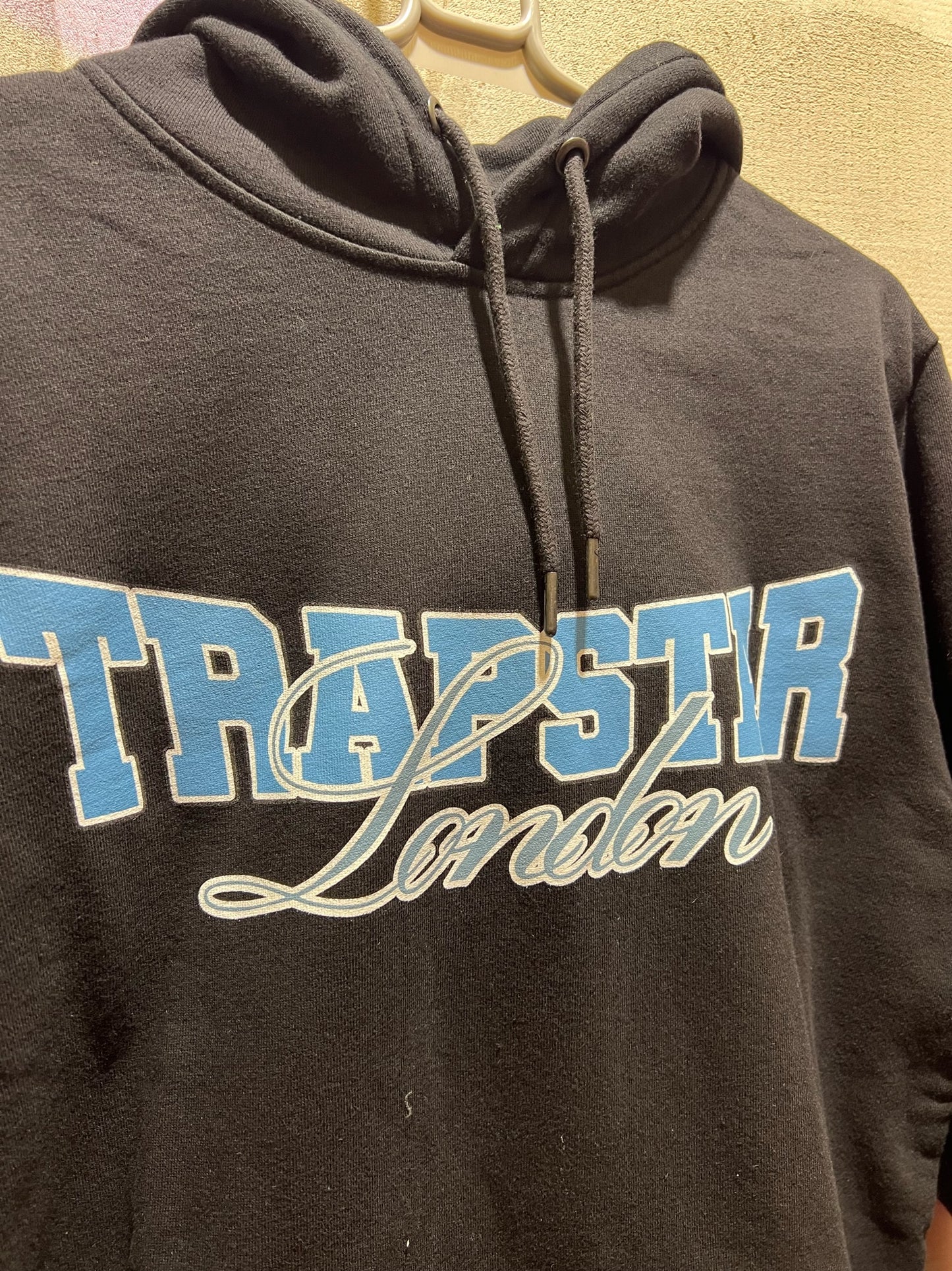 TRAPSTAR HOODIE BLACK BLUE