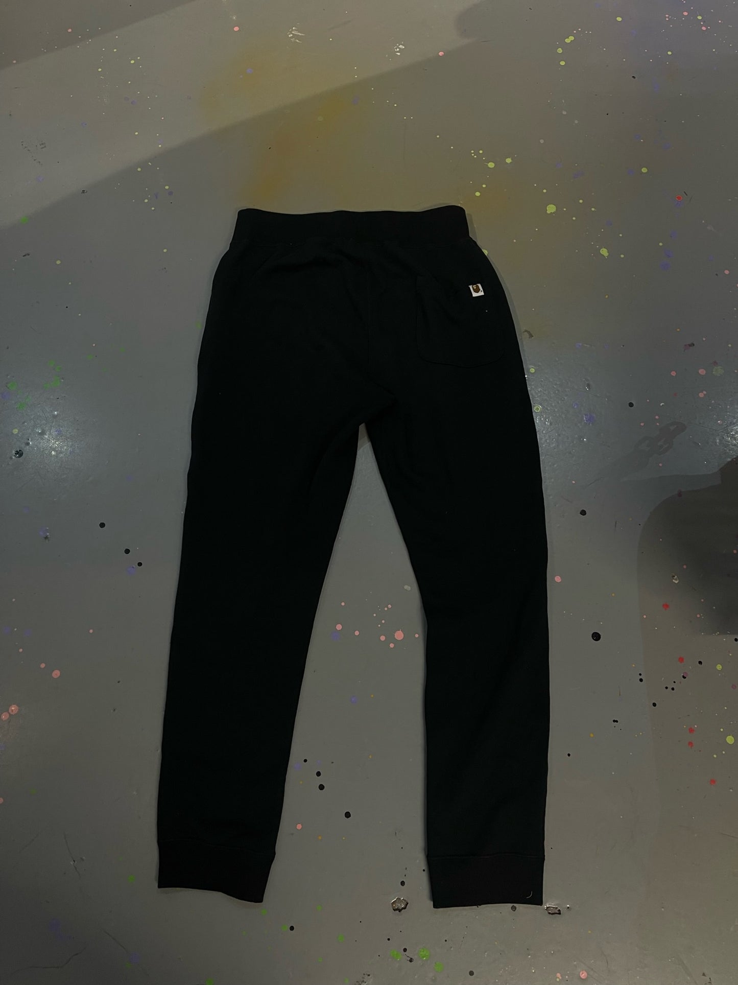 A BATHING APE SWEATPANTS BLACK