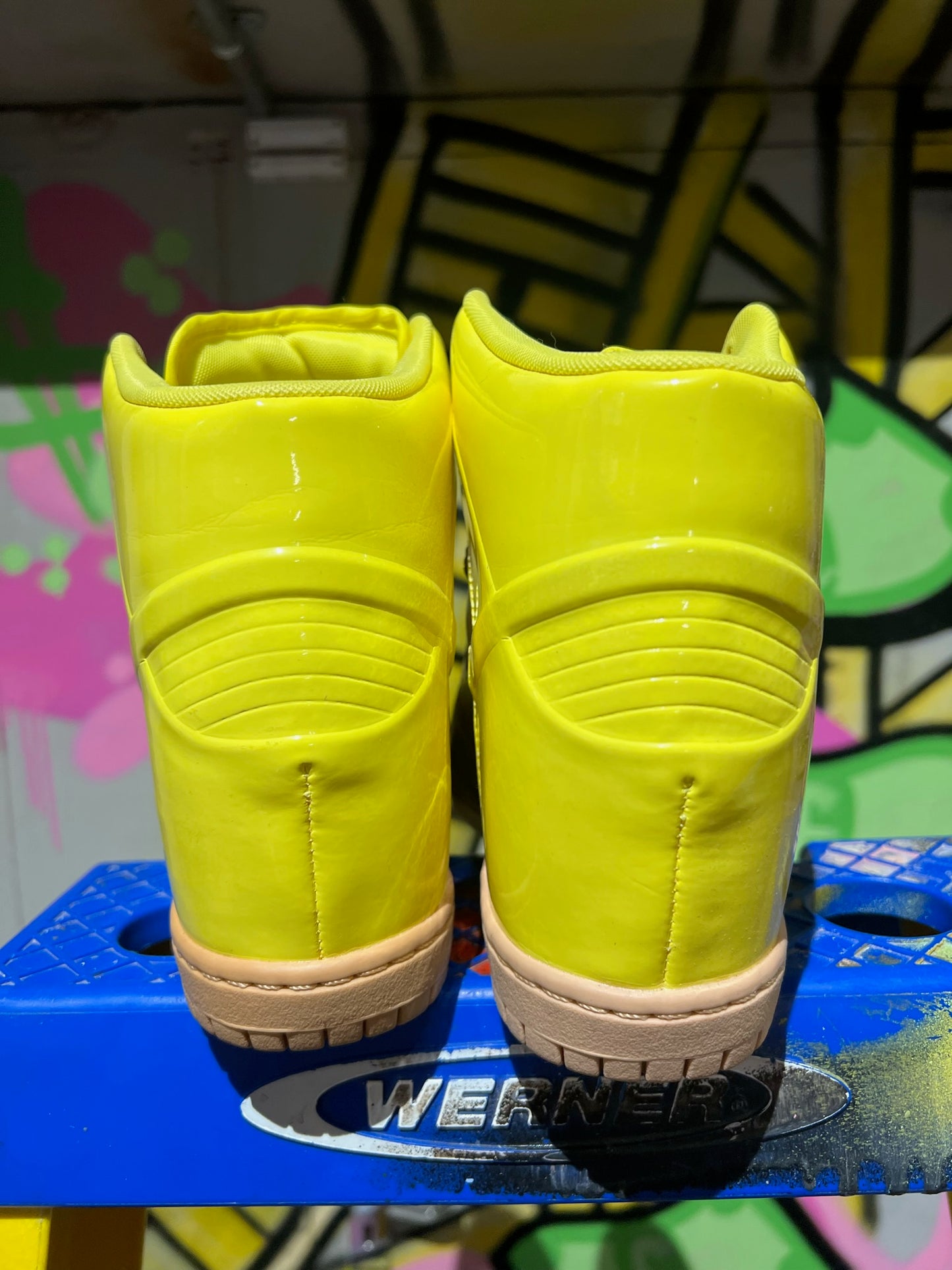 WMNS NIKE DUNK SKY HI VT QS 'SONIC YELLOW'