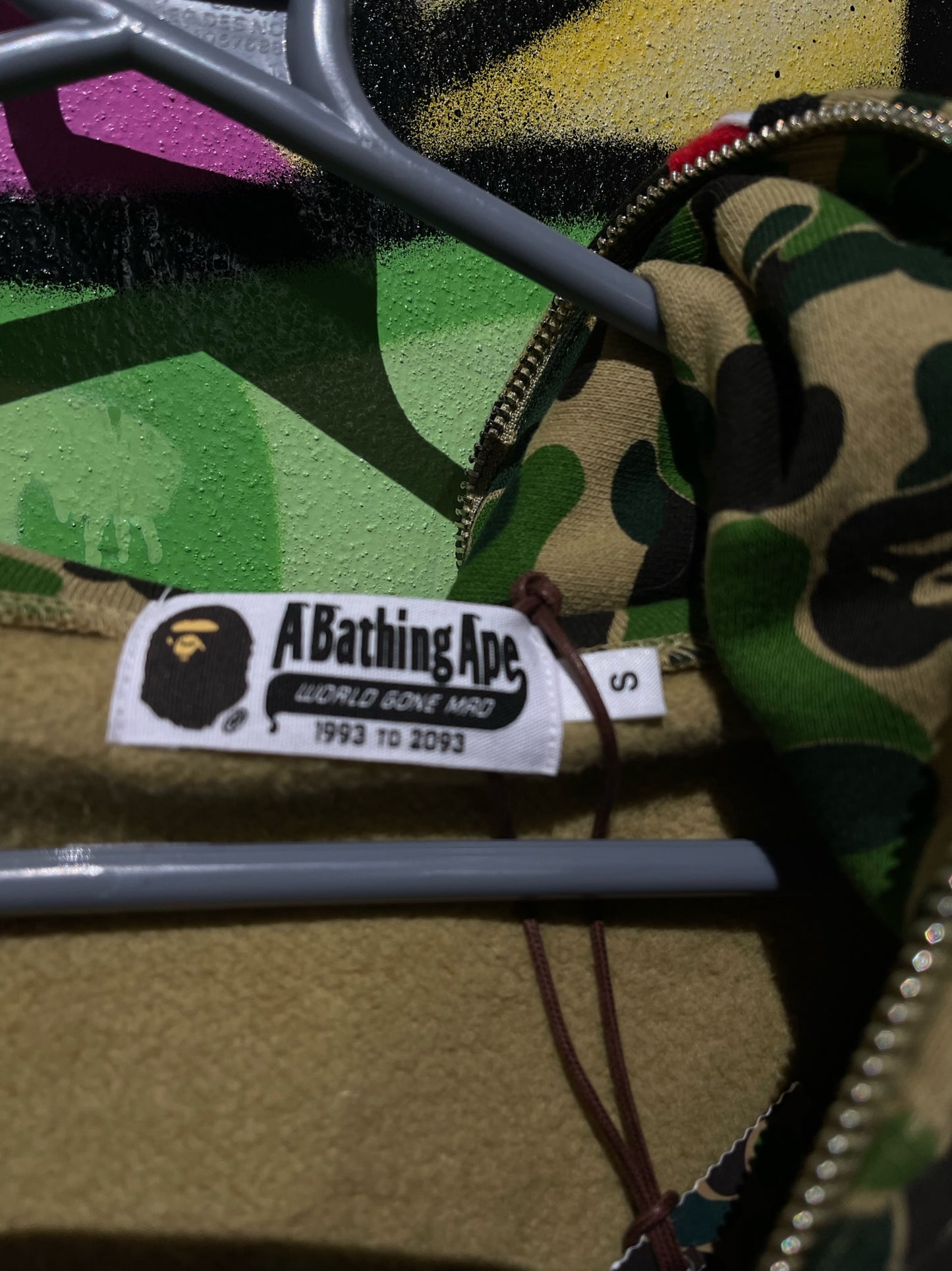 A BATHING APE CAMO SHARK HOODIE