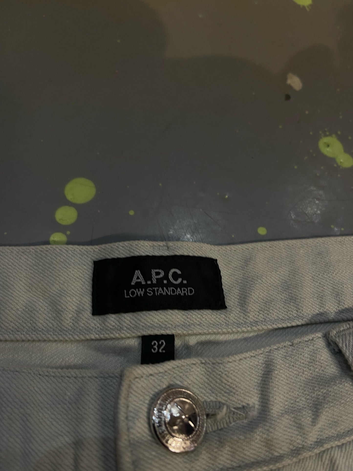 A.P.C WHITE DENIM JEANS