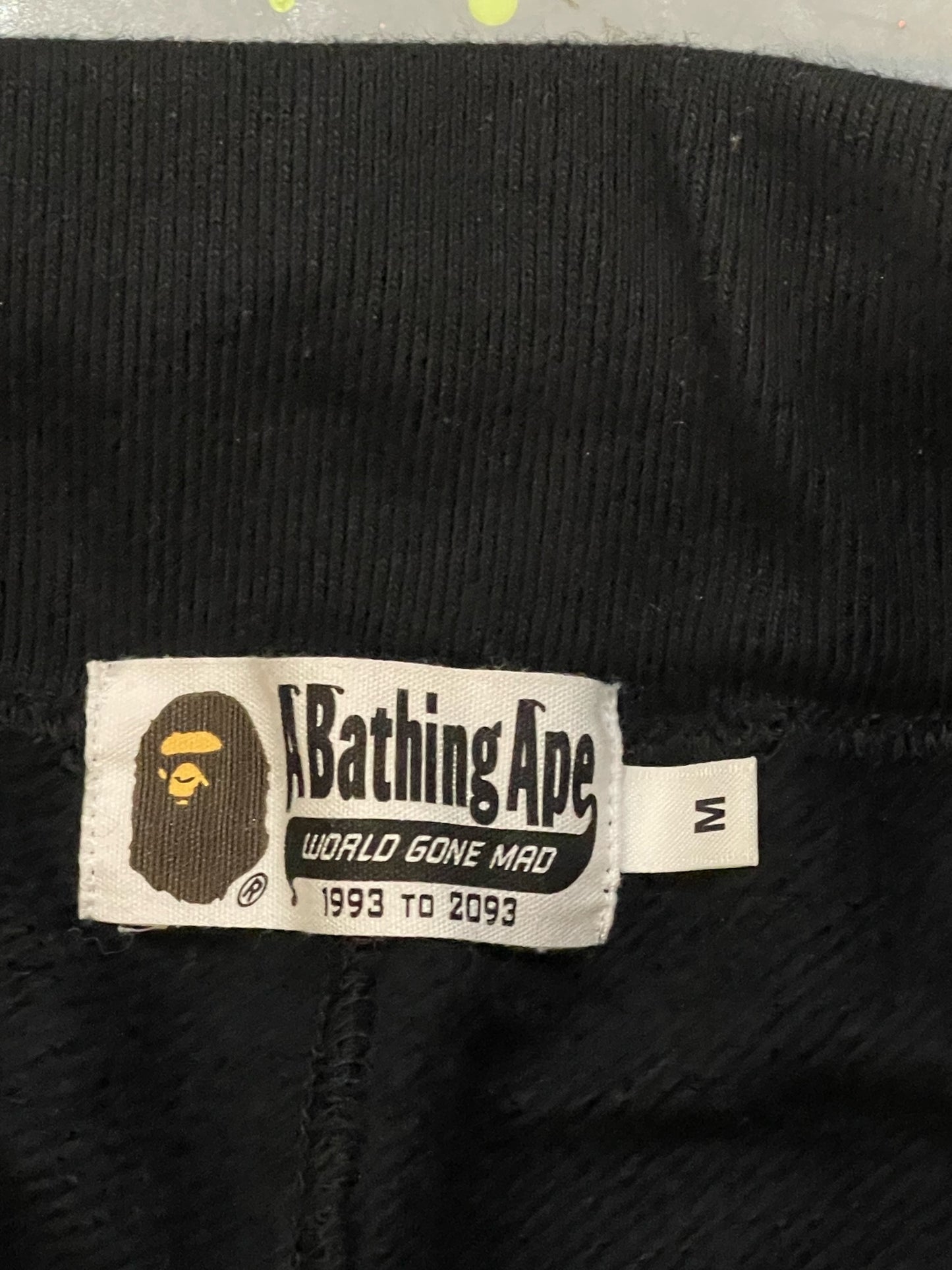 A BATHING APE SWEATPANTS BLACK