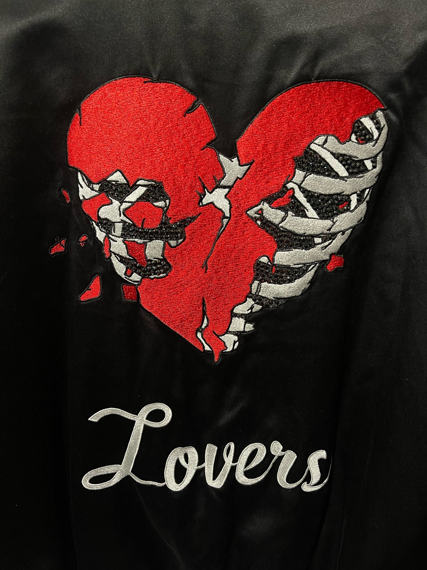 AMIRI LOVERS BASEBALL JACKET