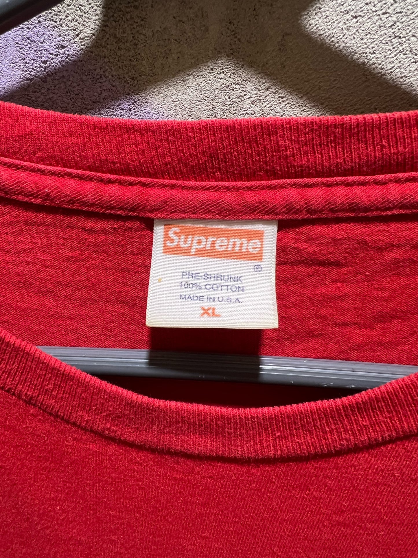 SUPREME BOX LOGO T RED