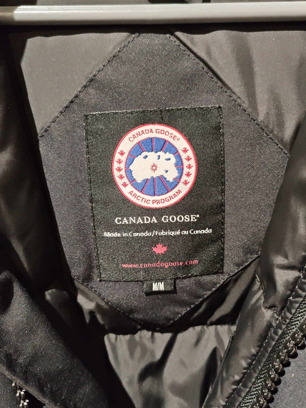 Canada Goose Black Hooded Bomber Jacket