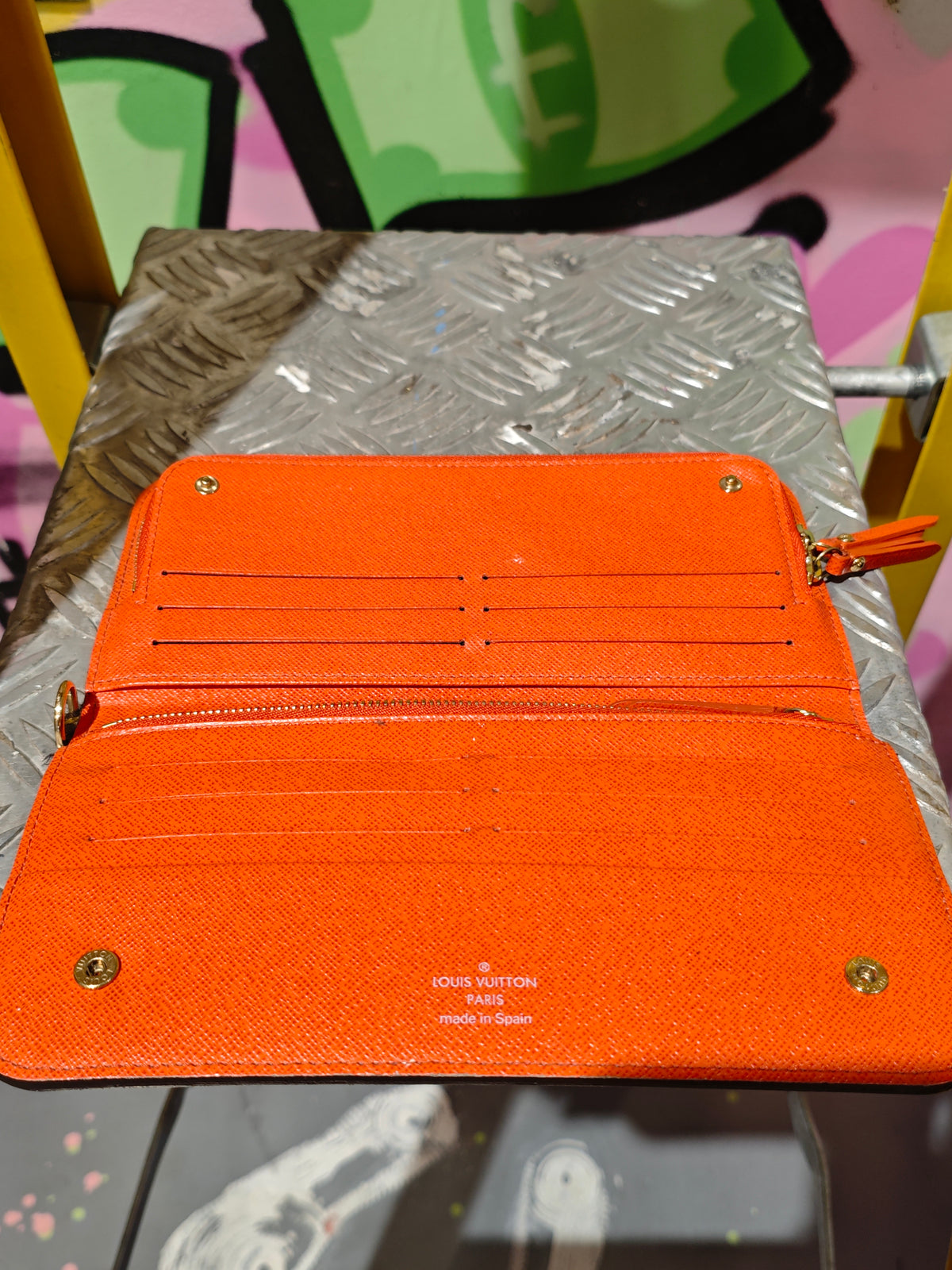 Louis Vuitton Brown And Orange Wallet