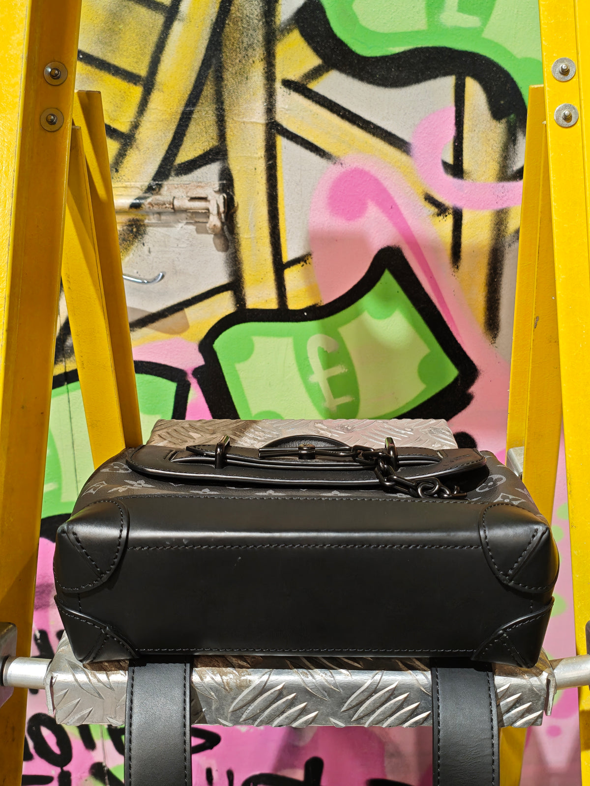 Louis Vuitton Black And Grey Bag