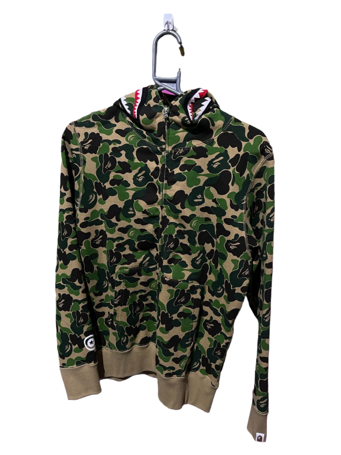 A BATHING APE CAMO SHARK HOODIE