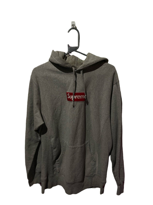 SUPREME BOX LOGO GREY HOODIE