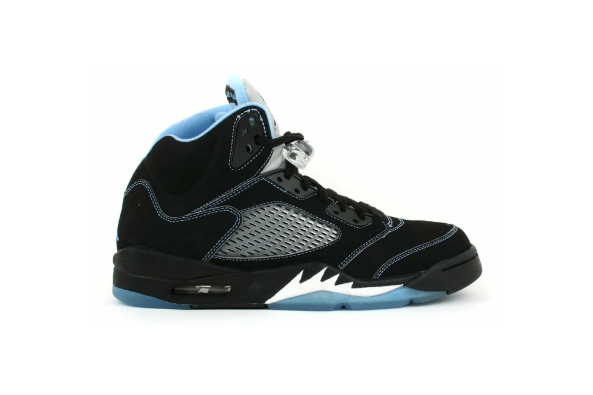 AIR JORDAN 5 BLACK UNIVERSITY BLUE