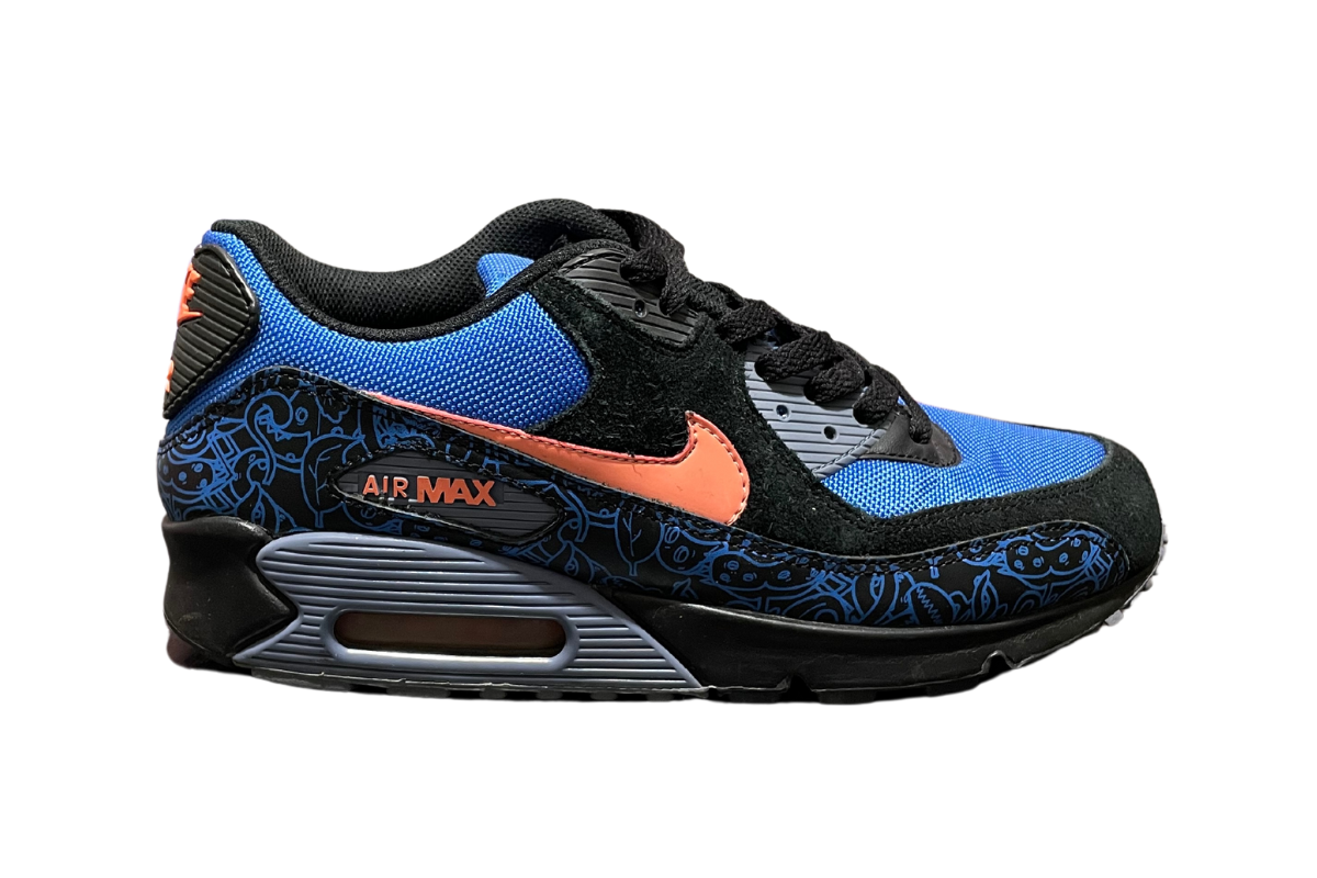 NIKE AIR MAX 90 BLUE/ORANGE/BLACK