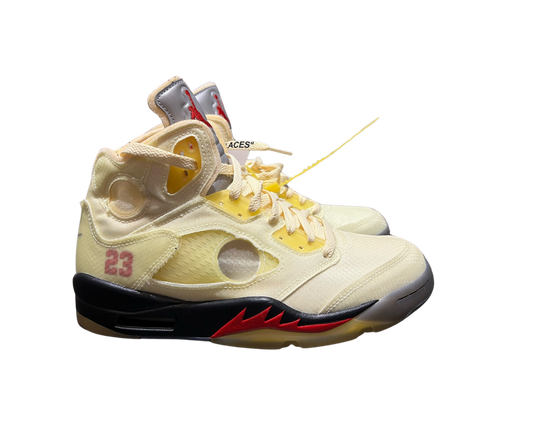 AIR JORDAN 5 RETRO 5 FIRE RED OFF WHITE