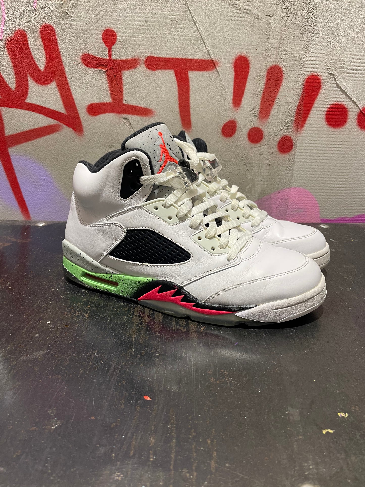 AIR JORDAN 5 HIGH 'POISON GREEN'