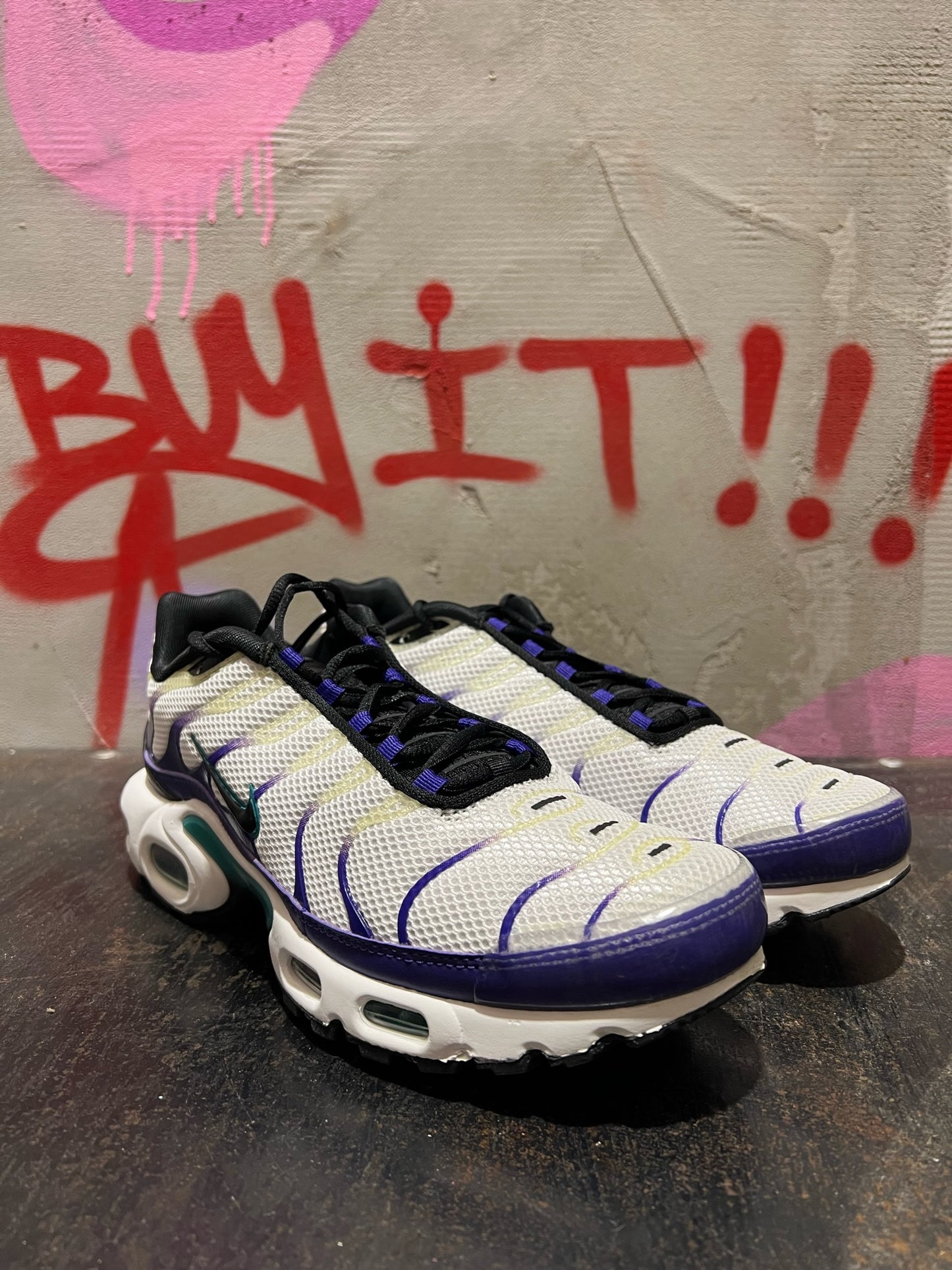 NIKE AIR MAX PLUS WHITE BLUE