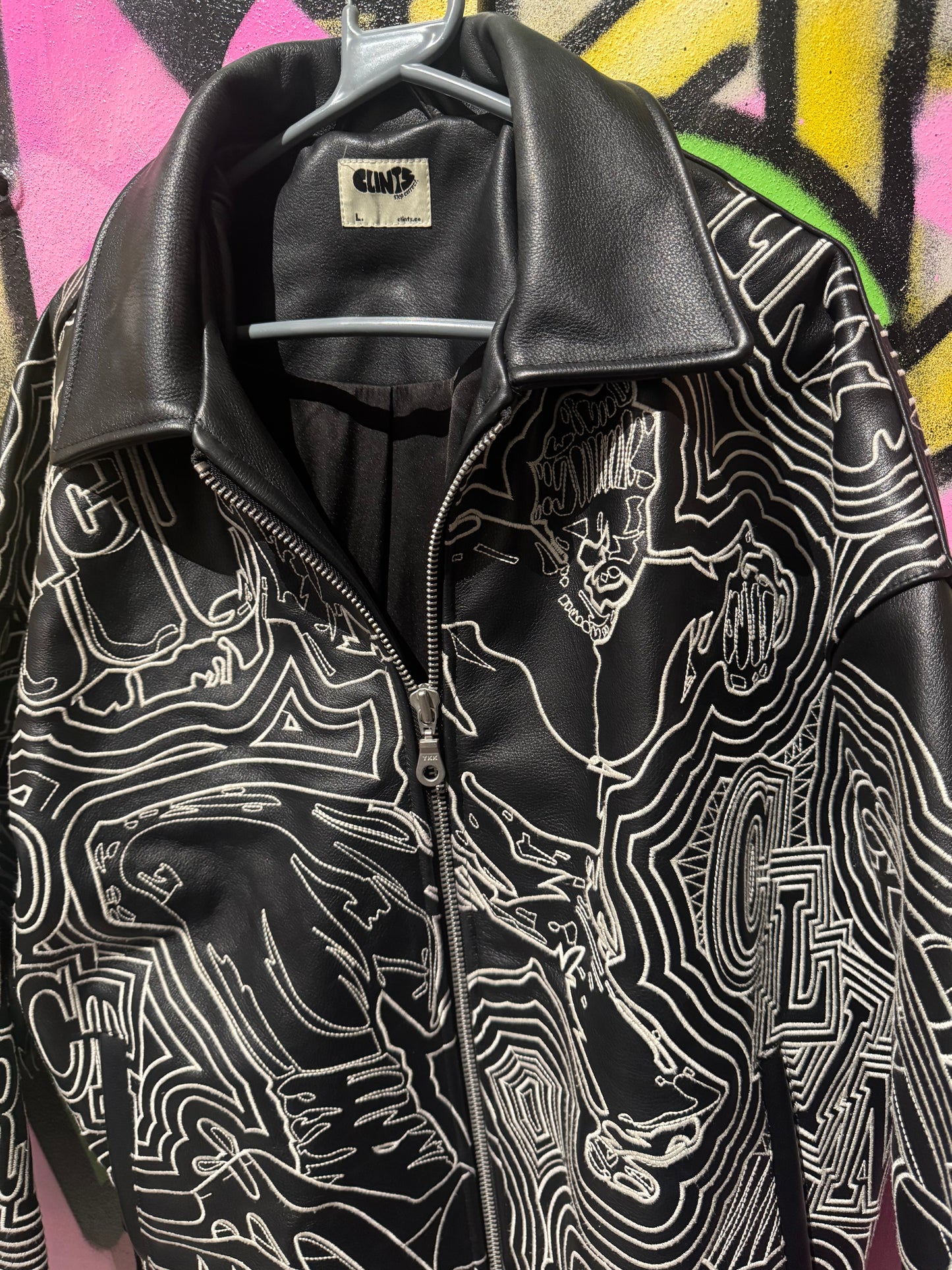 CLINTS LEATHER STITCH JACKET