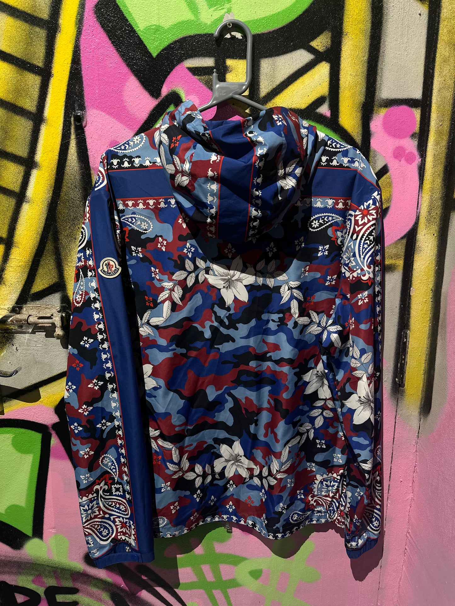 MONCLER BANDANNA PRINT WINDBREAKER