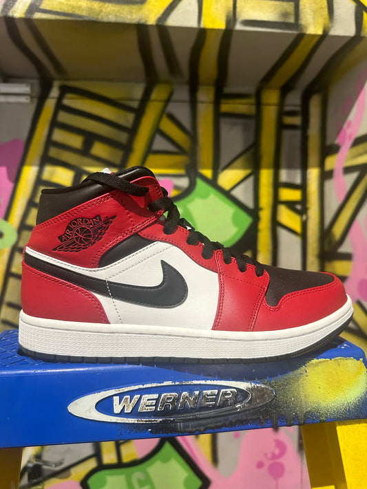 Jordan 1 Mid Red/Black/White