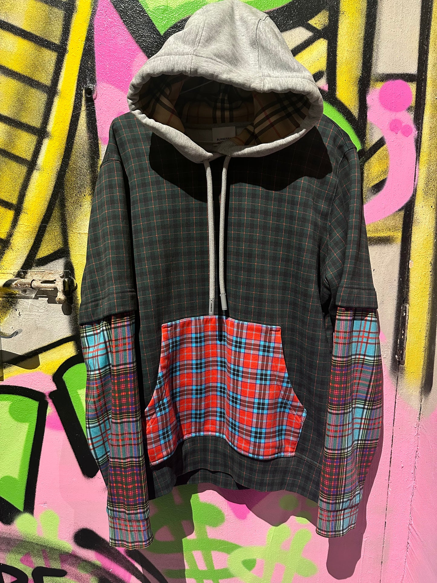 BURBERRY RANDOM CHECK HOODY