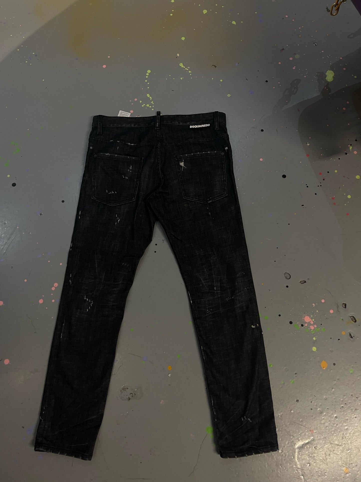 DSQUARED2 BLACK DENIM JEAMS