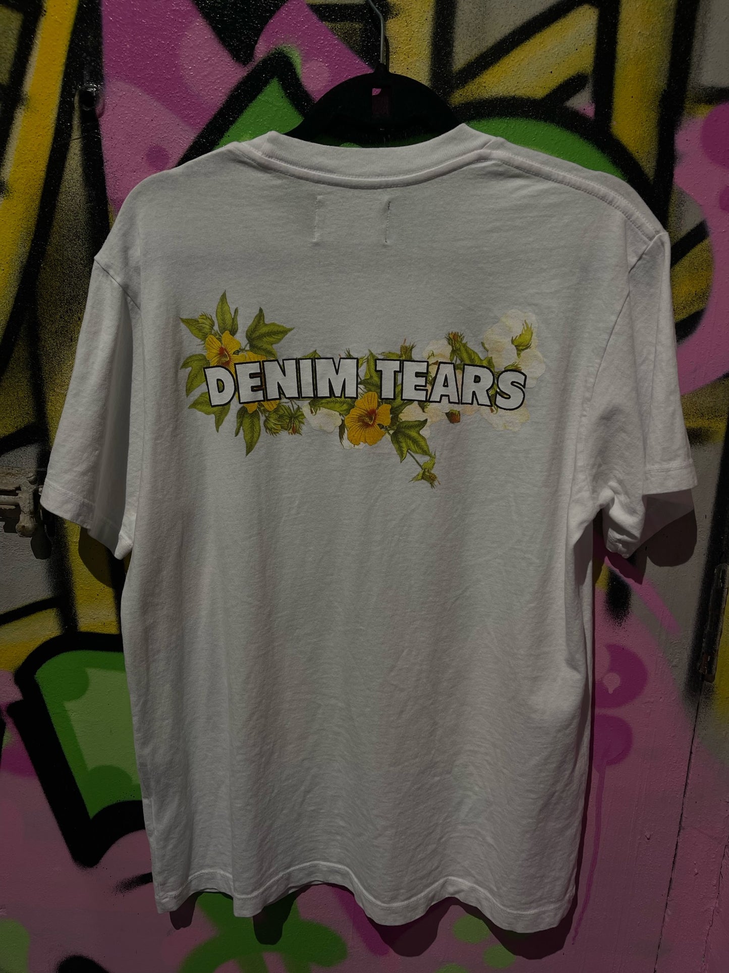 DENIM TEARS JESUS CHRIST T SHIRT WHITE