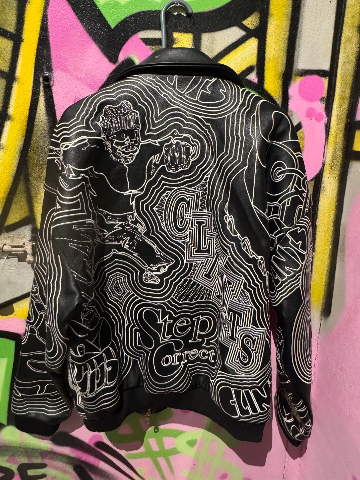 CLINTS LEATHER STITCH JACKET