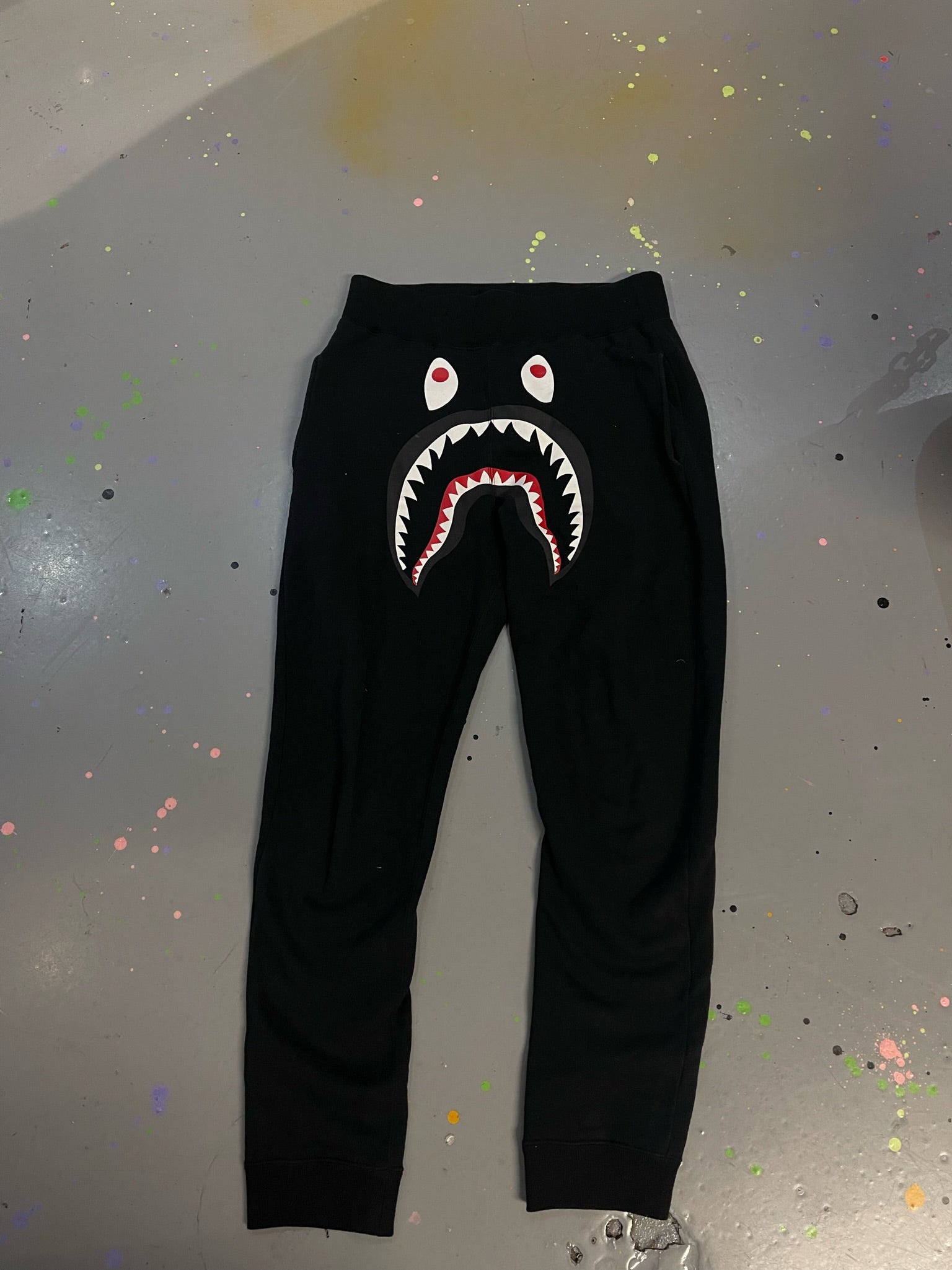 A BATHING APE SWEATPANTS BLACK THE PAWN SHOP