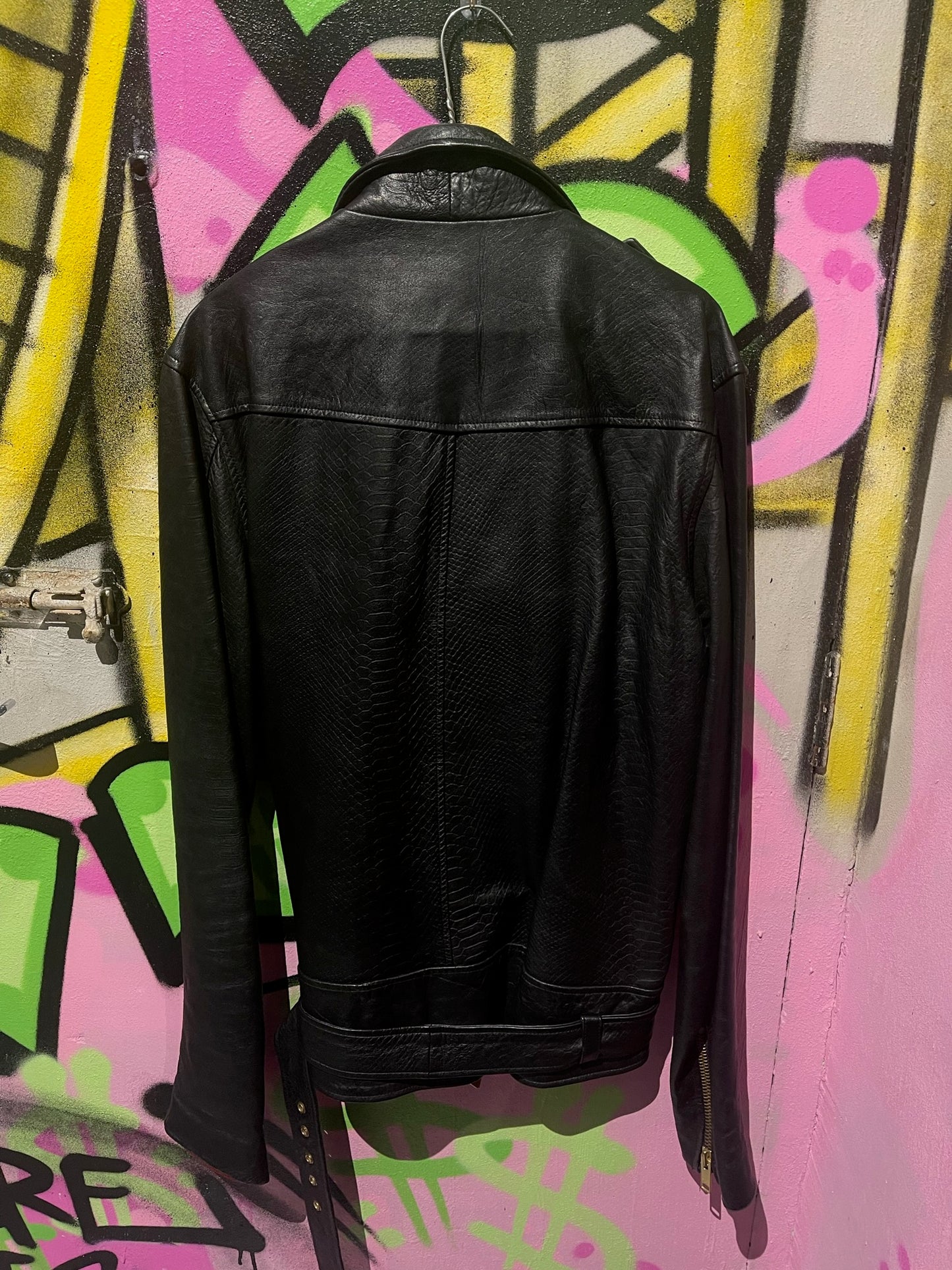 CLOTHSURGEON LEATHER BIKER JACKET