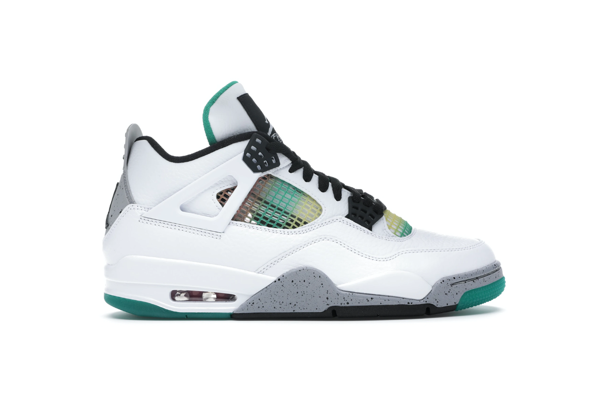 JORDAN 4 RETRO LUCID GREEN RASTA WMNS