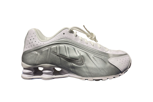 NIKE SHOX R4 GS METALLIC SILVER