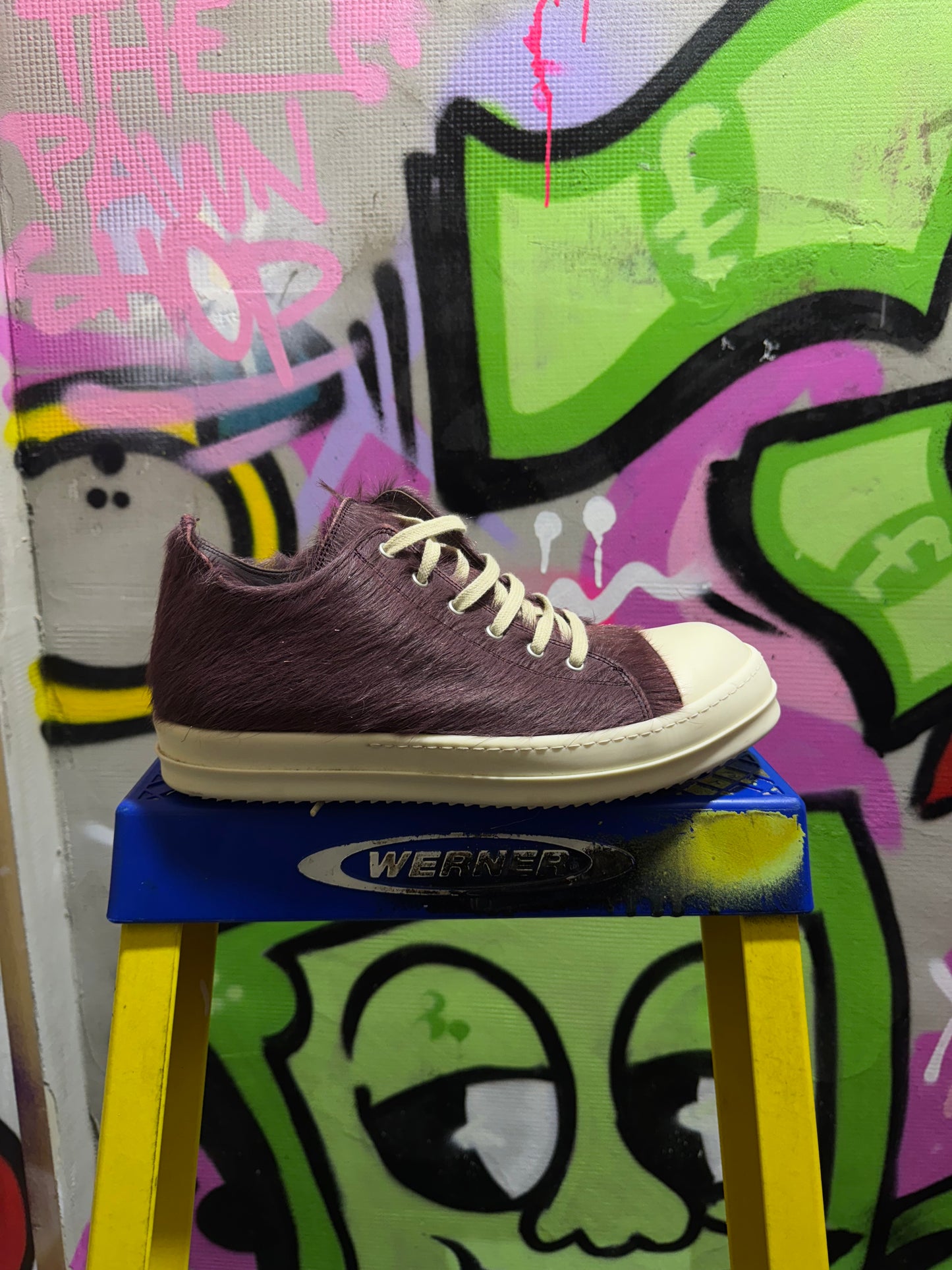 RICK OWENS PONY FUR LUXOR LOWS