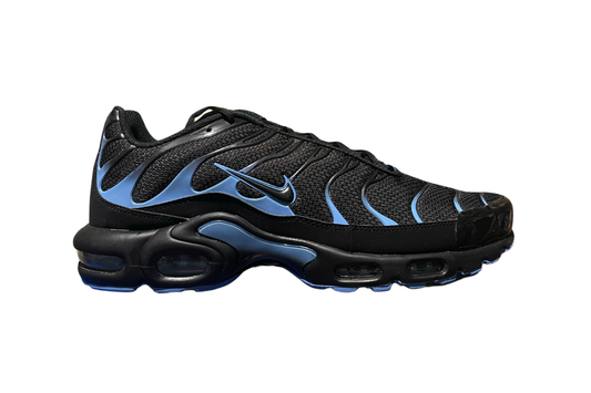 NIKE AIR MAX PLUS BLACK UNIVERSITY BLUE