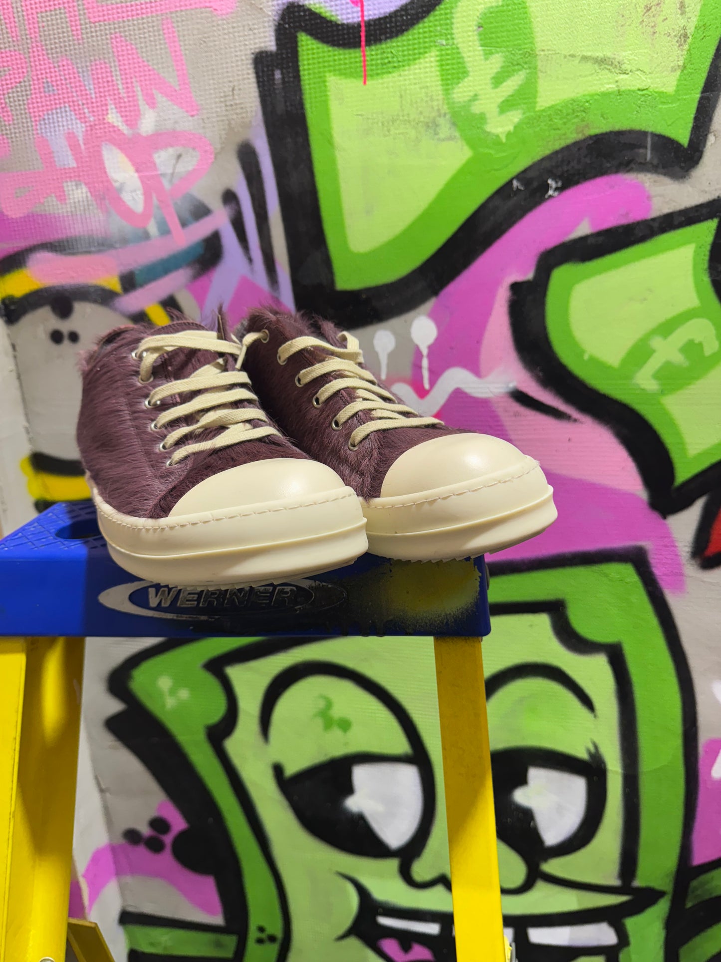 RICK OWENS PONY FUR LUXOR LOWS