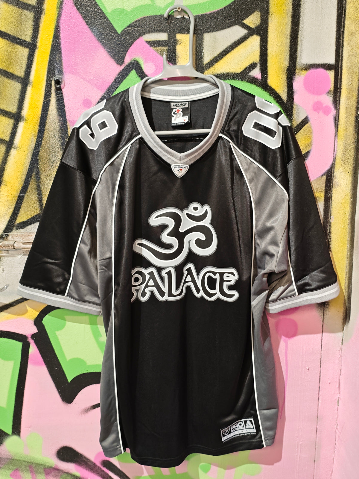 Palace Black & Grey Short-Sleeve Jersey