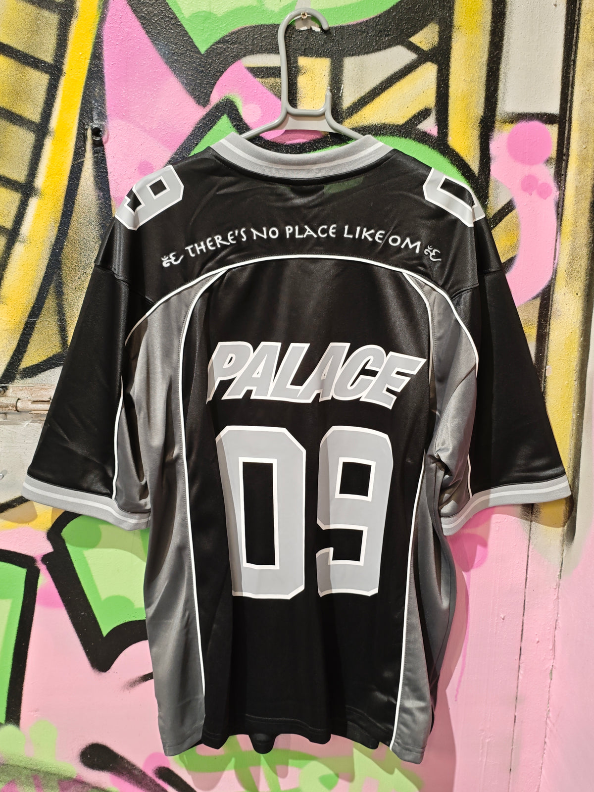 Palace Black & Grey Short-Sleeve Jersey