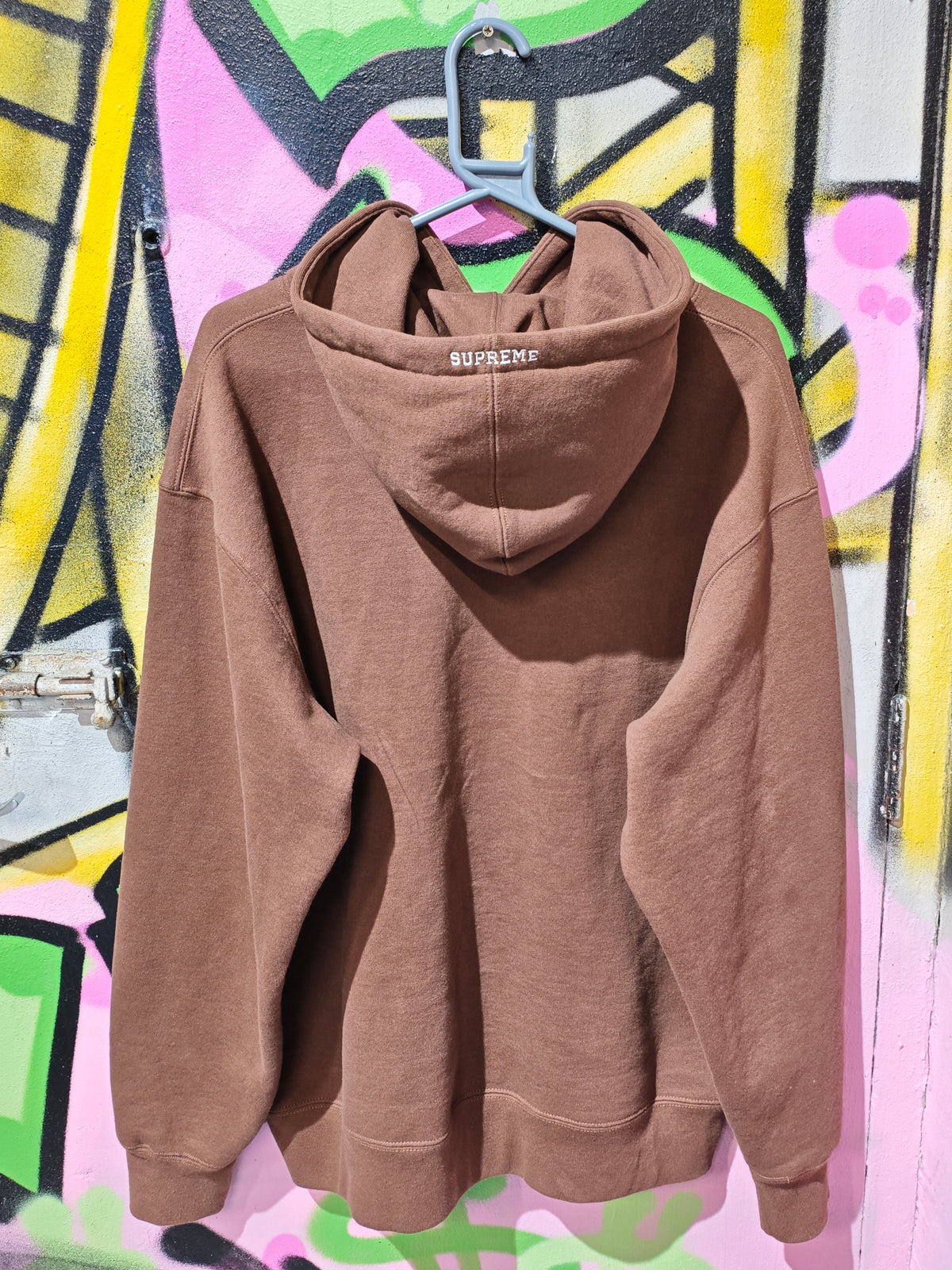 Supreme Devil S Logo Brown Hoodie