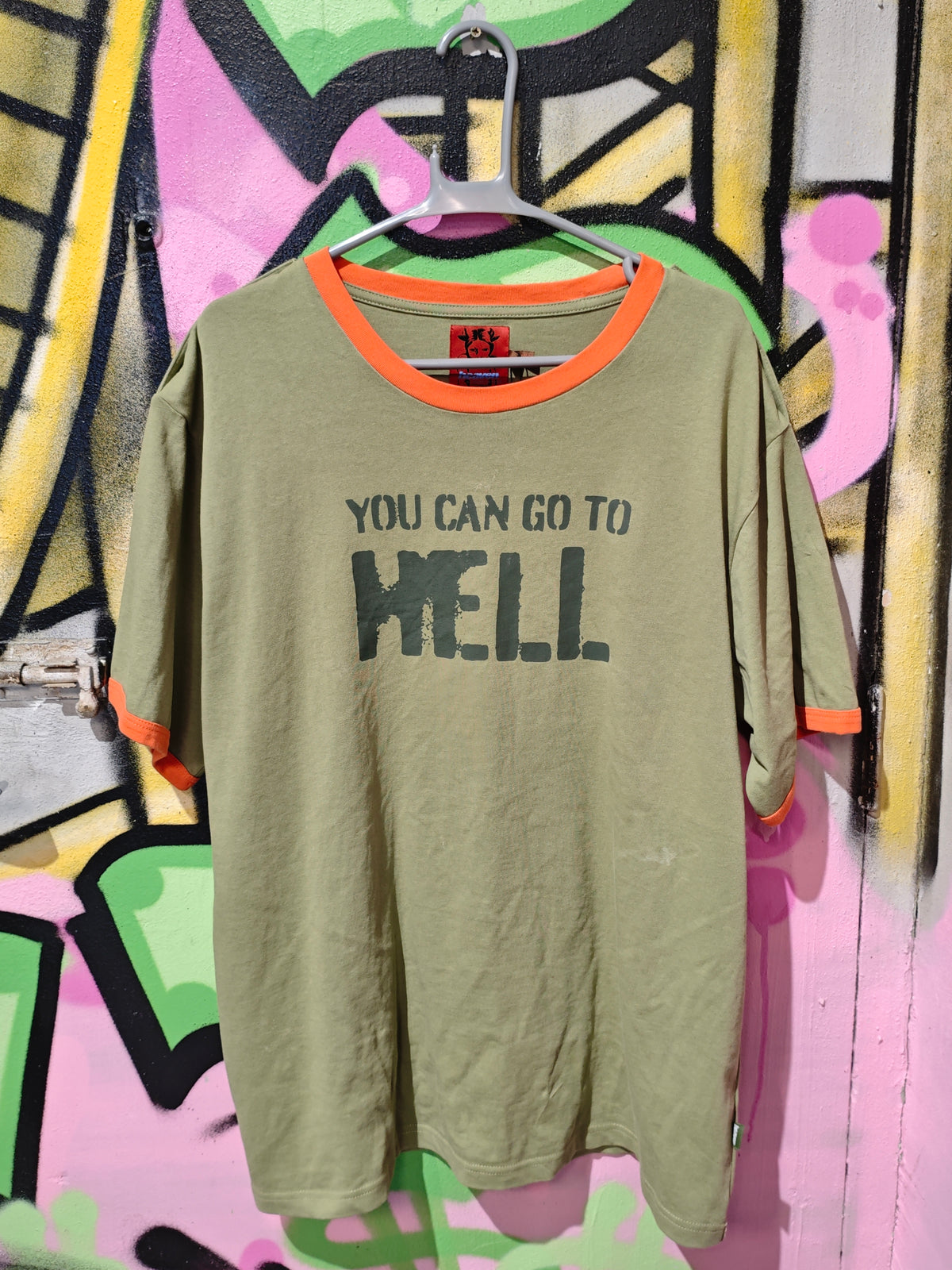 Marc Jacobs Olive slogan T-shirt